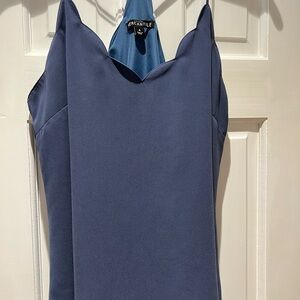J Crew Mercantile blue satin Cami Top